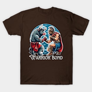 Ox and warrior fighting T-Shirt